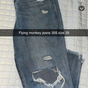 Flying Monkey Distressed Jeans